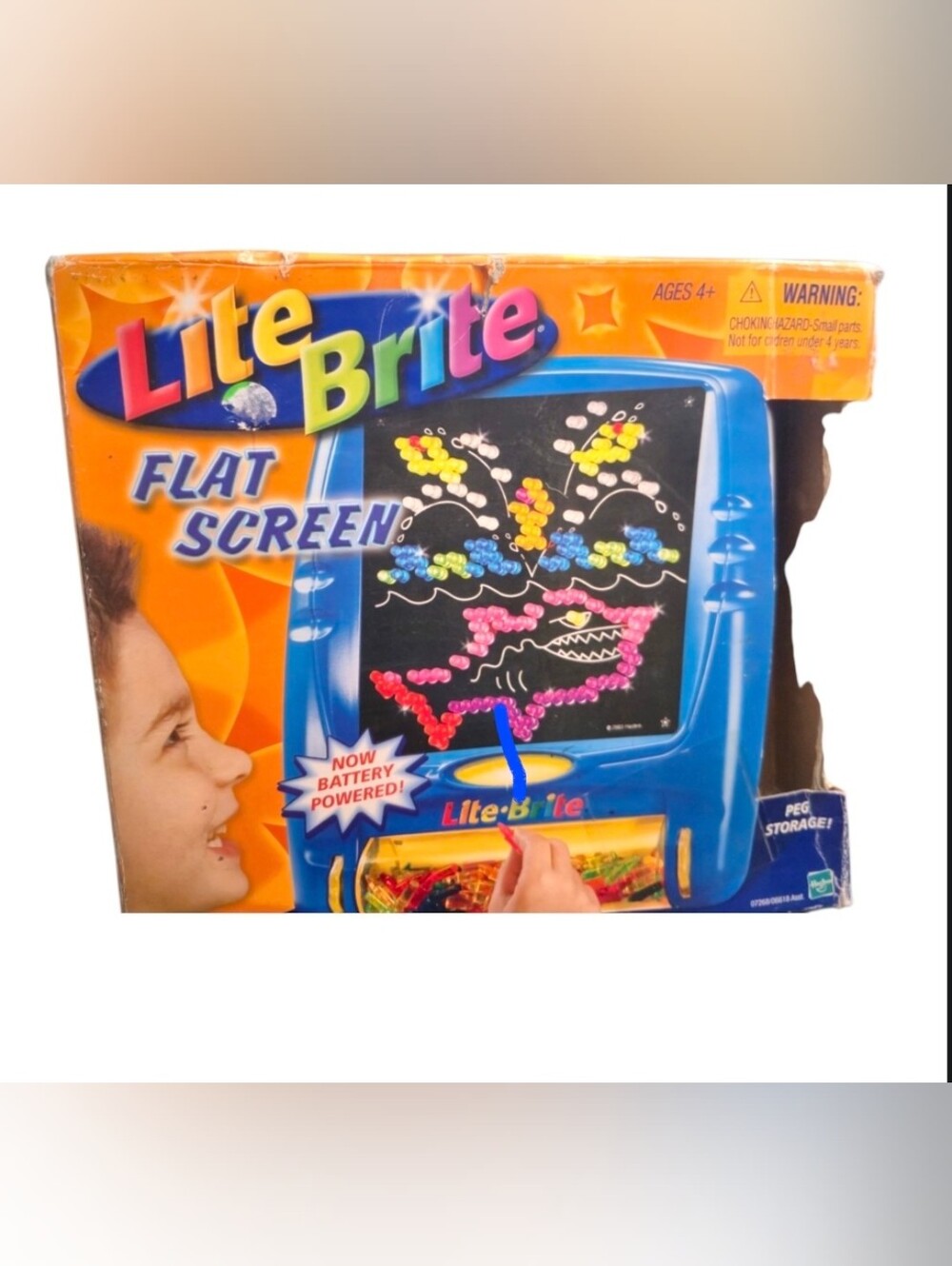 Flat Screen Peg Toy - Blue